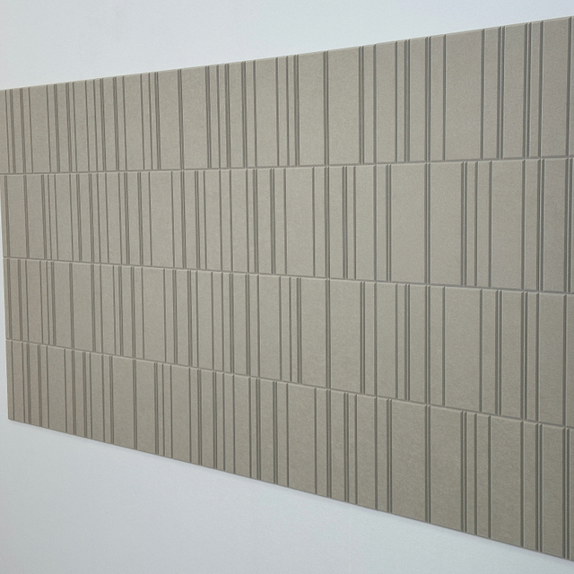 Messy V-groove pet felt acoustic panel
