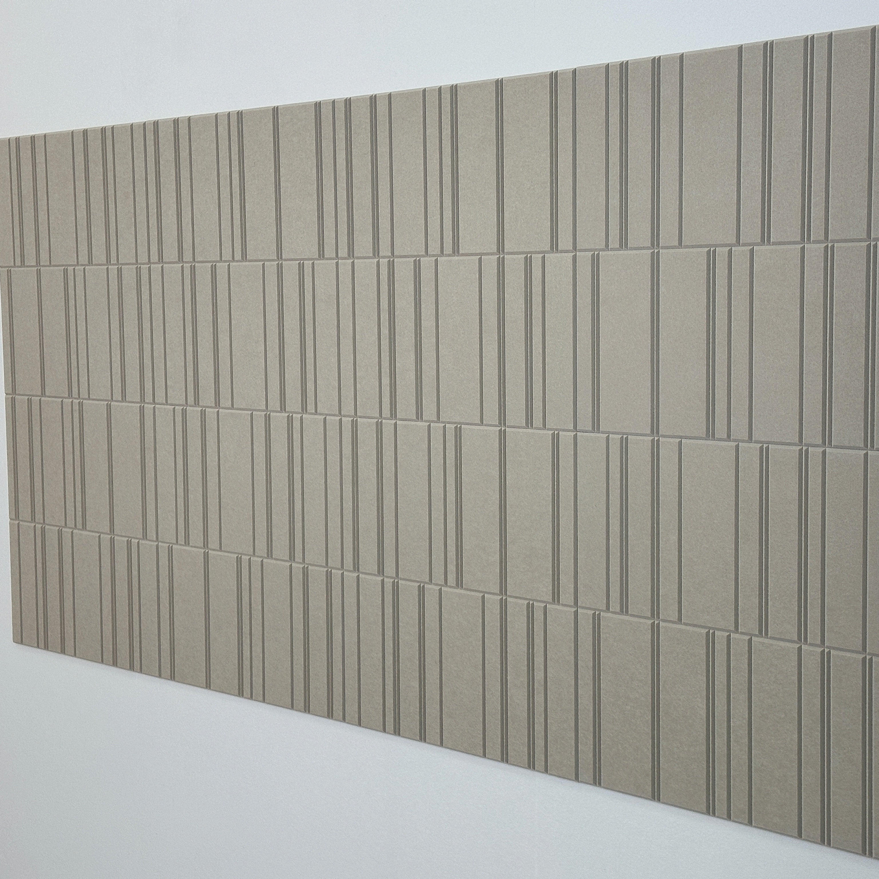 Messy V-groove pet felt acoustic panel