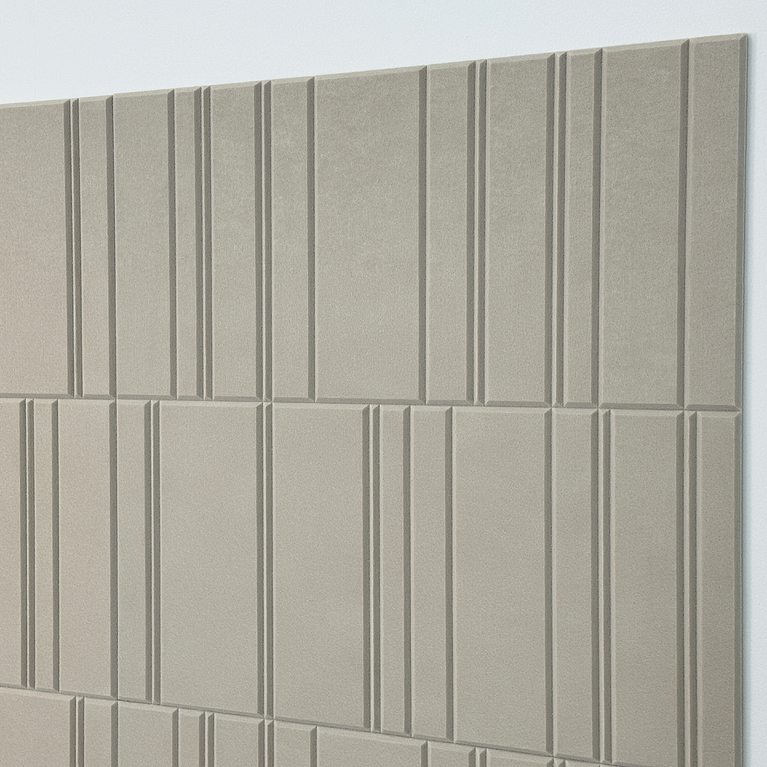 Messy V-groove pet felt acoustic panel