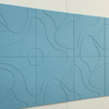 Curved PET felt acoustic panel