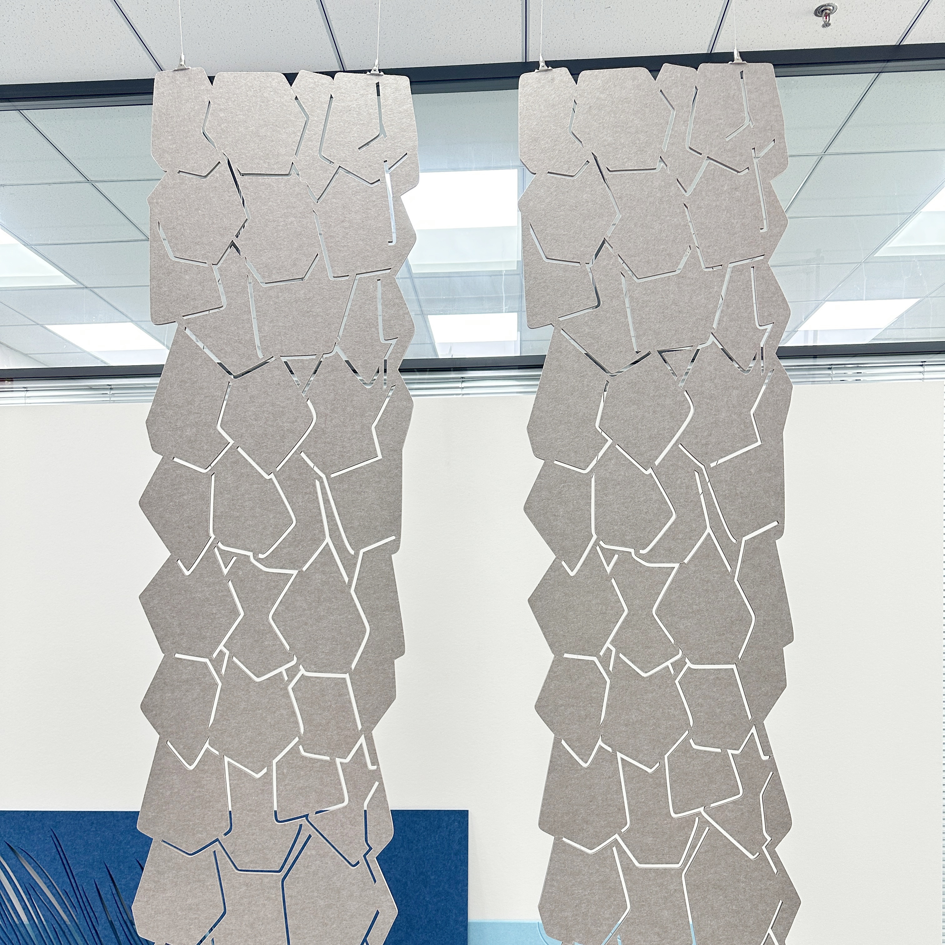 Rock PET Felt acoustic panels Hanging Dividers