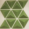 Three-dimensional triangle pet acoustic panel