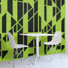 PET acoustic wall panelsTwo-color hollow CNC engraving