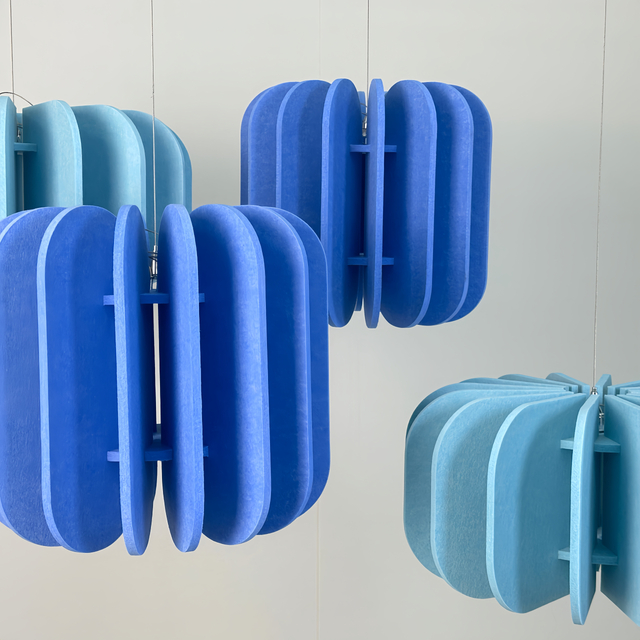 Spliced PET felt acoustic panel ceiling