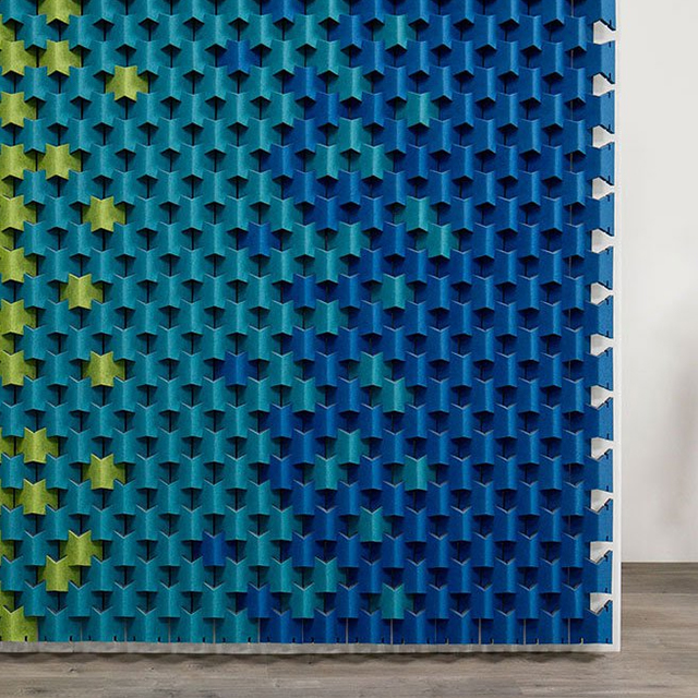 PET felt acoustic panels wall Fold