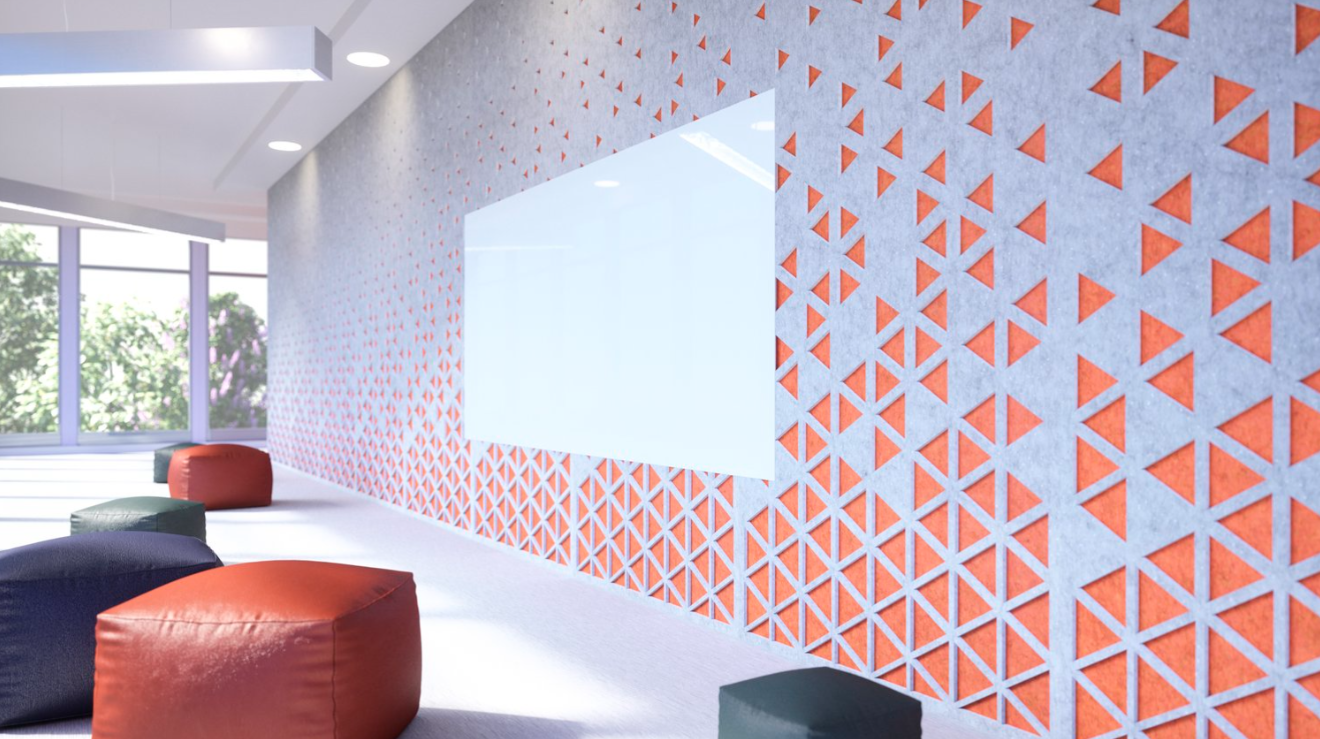 Polyester panel PET felt acoustic panel wall creative