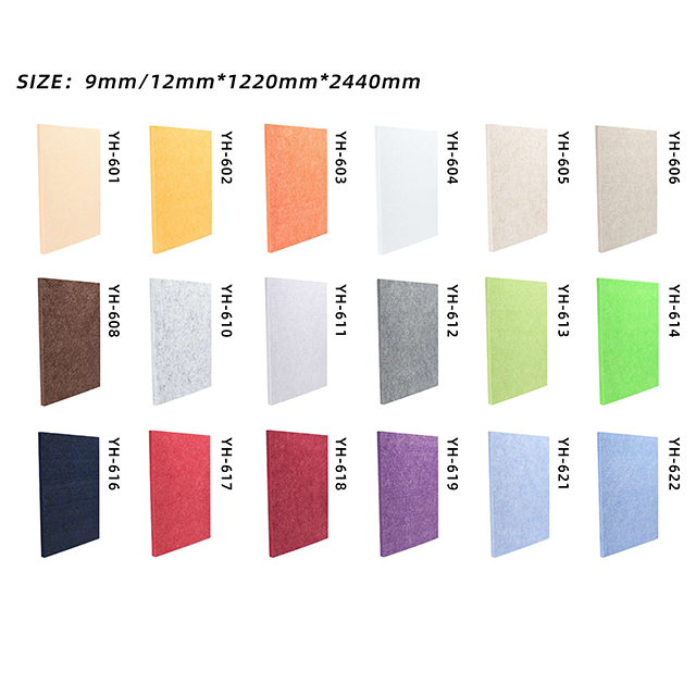 PET felt acoustic panel Color Card