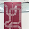 Tunnel PET Felt acoustic panels Hanging Dividers