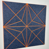 Two-color V-groove PET felt acoustic panel