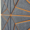 Two-color V-groove PET felt acoustic panel