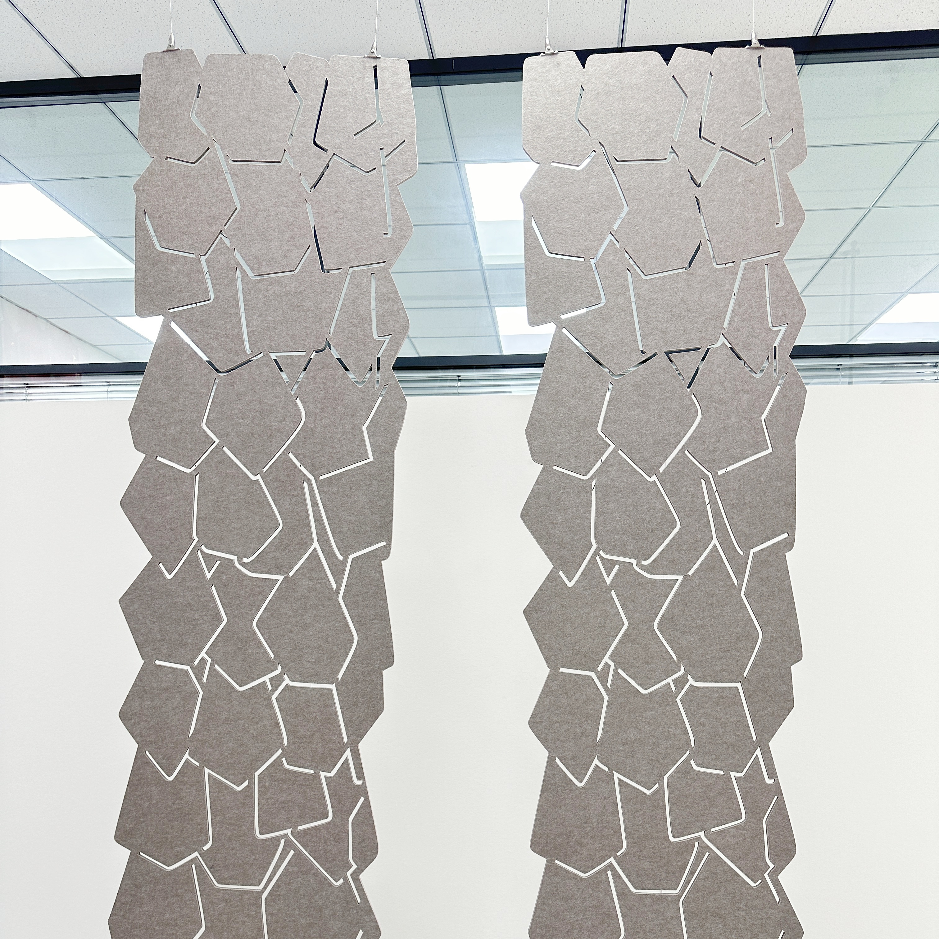 Rock PET Felt acoustic panels Hanging Dividers